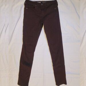Mossimo | High Rise Skinny Jeans Size XS - Burgundy